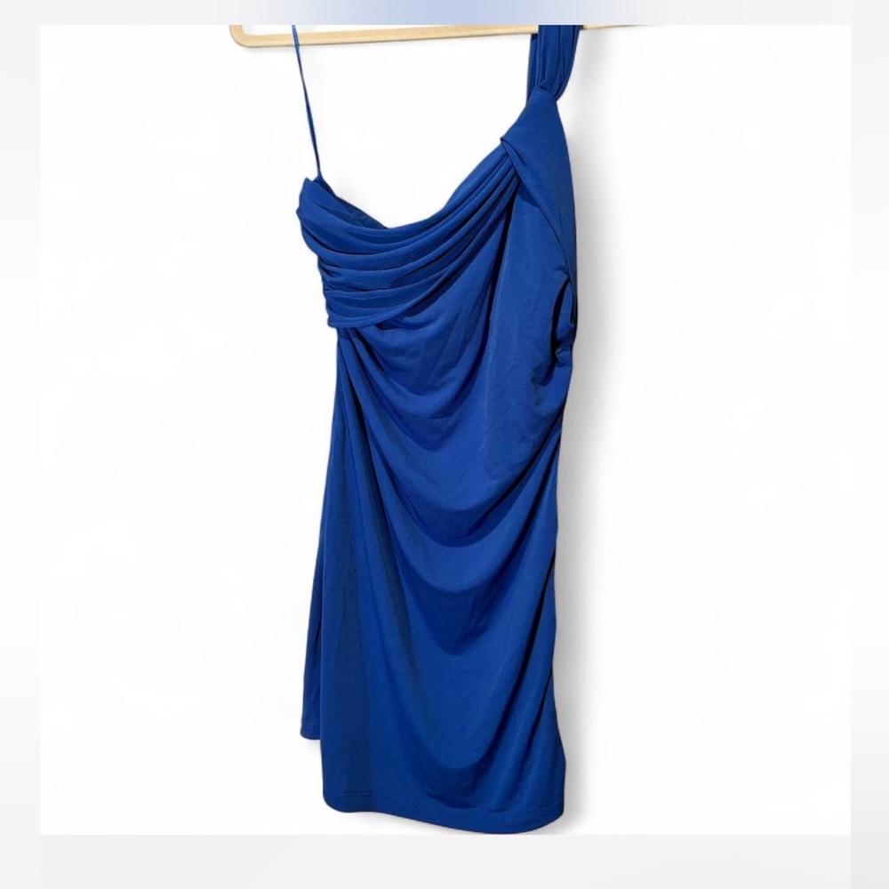 The Limited One Shoulder Blue Dress